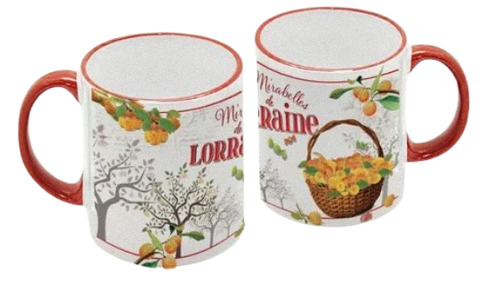 Mug couleur à poignée colorée, personnalisable