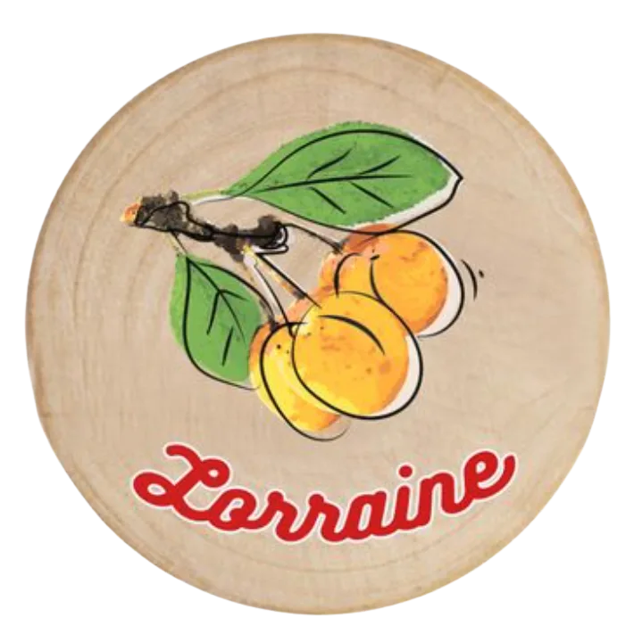 Magnet bois Lorraine mirabelles