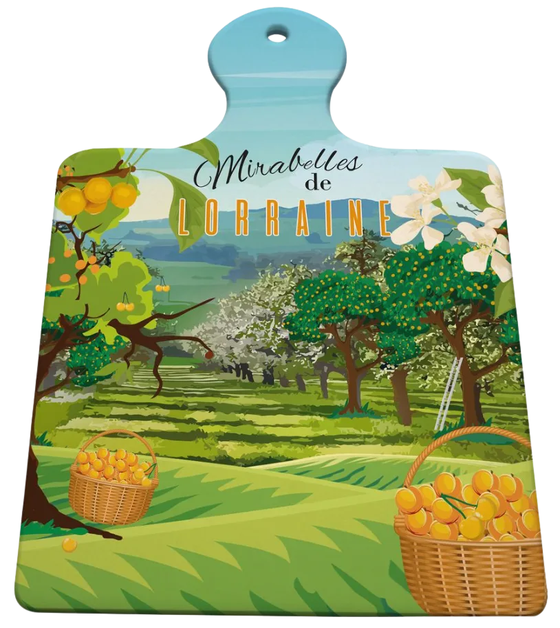 Planche et sous-plat Mirabelles de Lorraine